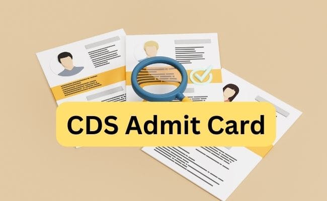 cds admit card